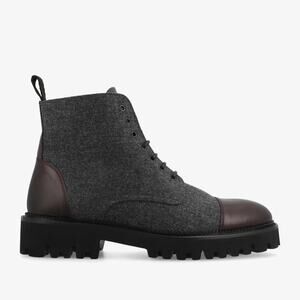 TAFT The Jack in Grey/Oxblood BOOTS SZ 11 $349